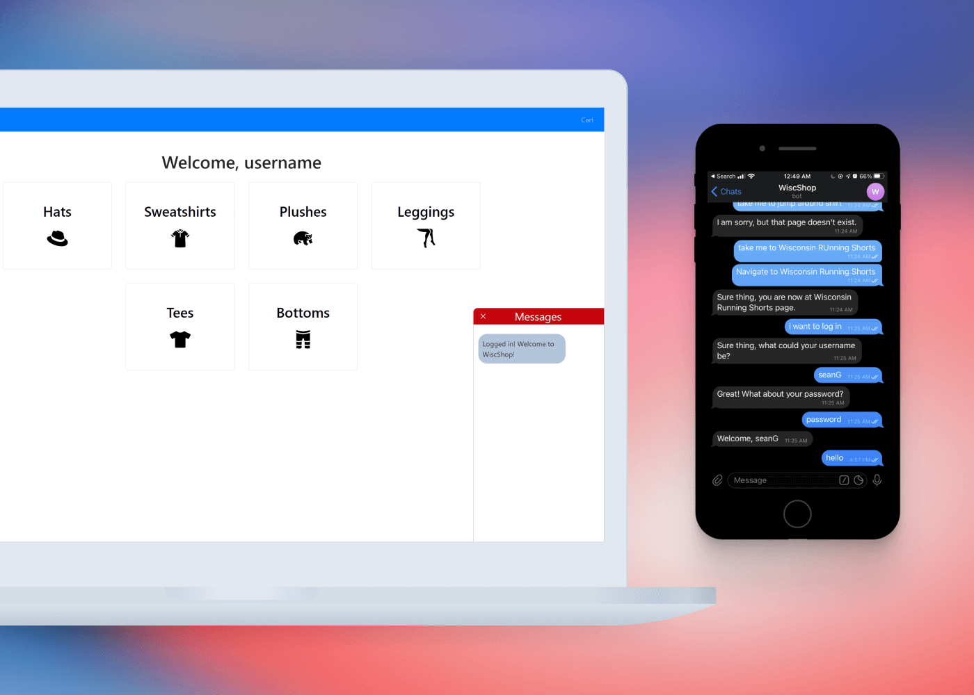 Shopping Bot Mockup Thumbnail