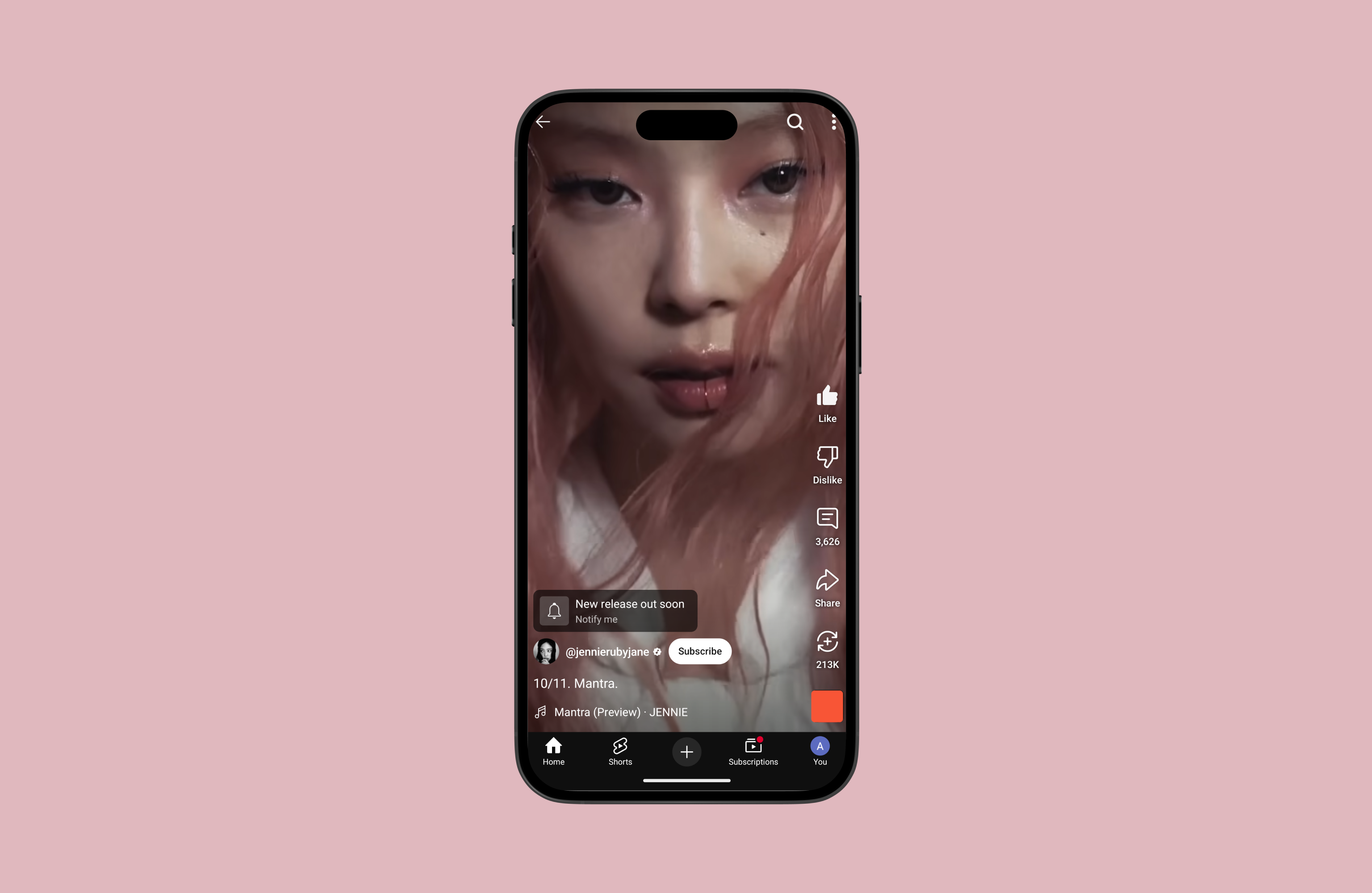 Notify Me with Music Preview on YouTube
